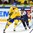 HELSINKI, FINLAND - JANUARY 2: Sweden's Rasmus Asplund #18 stickhandles the puck away from Slovakia's Filip Lestan #27 during quarterfinal round action at the 2016 IIHF World Junior Championship. (Photo by Matt Zambonin/HHOF-IIHF Images)

